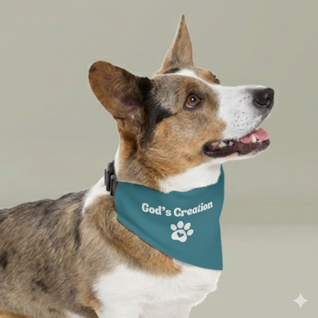 God's Creation Pet bandana collar (Large & X-Large)